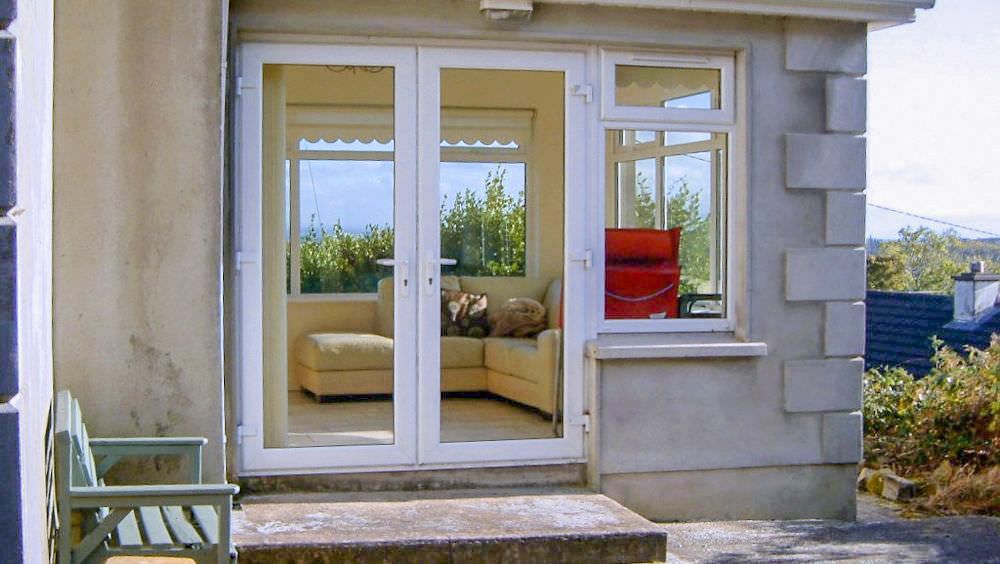 Sunroom with sea views